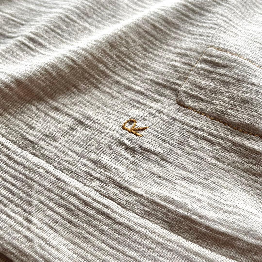 【極美品】45R/でこぼこギマニットソーの908カーディガン/ベージュ