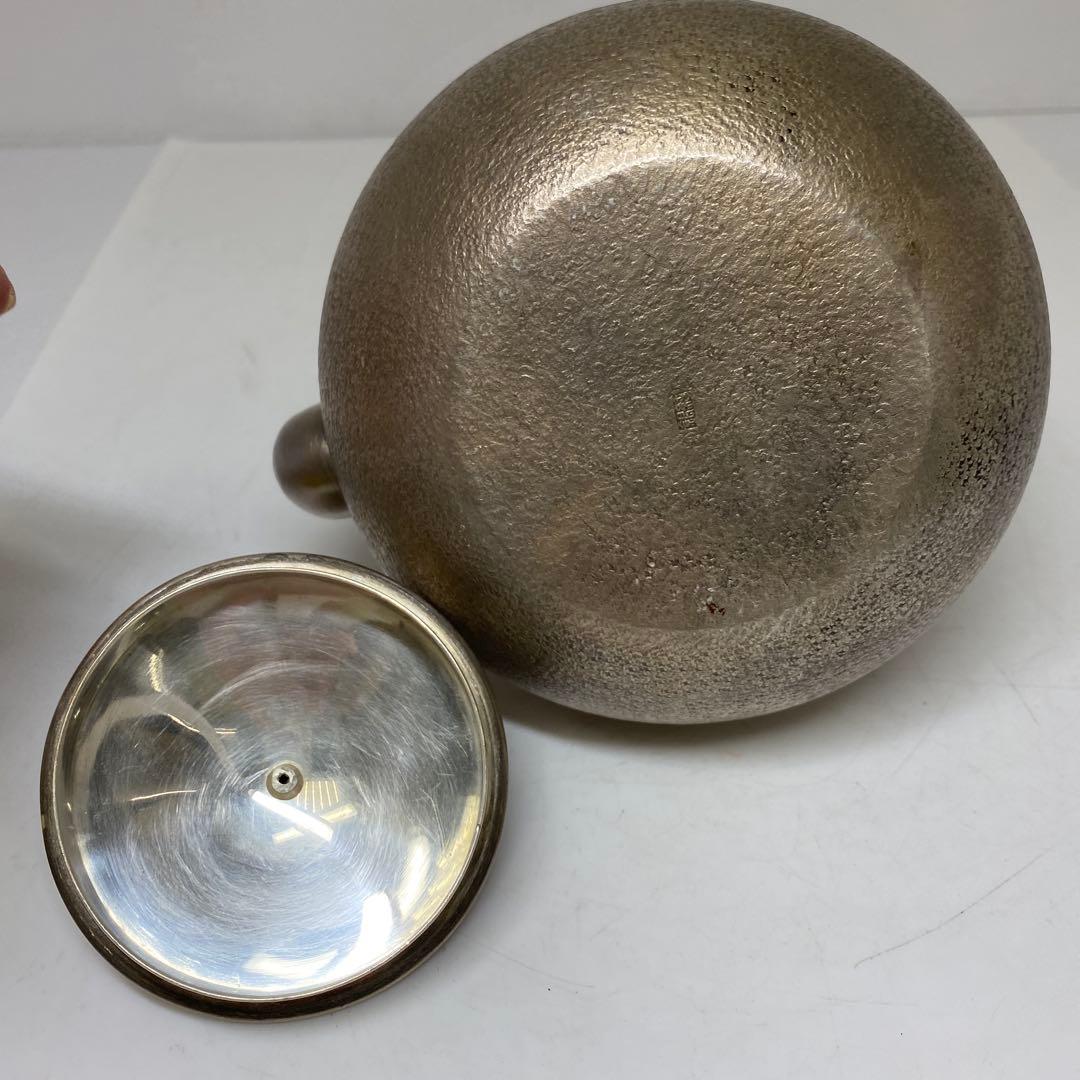 純銀刻印　槌目　銀瓶　387g トウオ　東さ7-0607☆2F