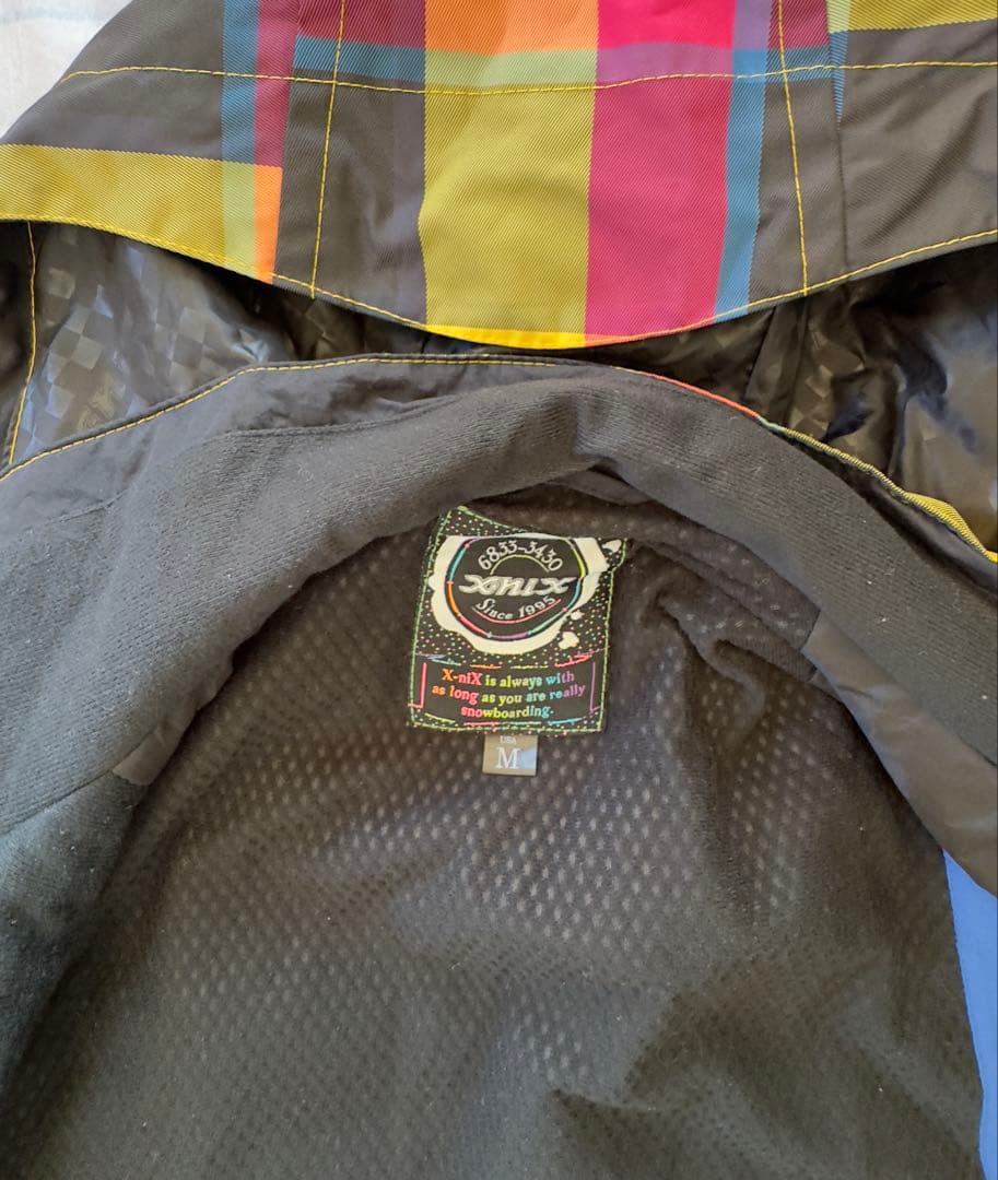 値下げ❗️スノーボードウェア フード付き マルチカラー