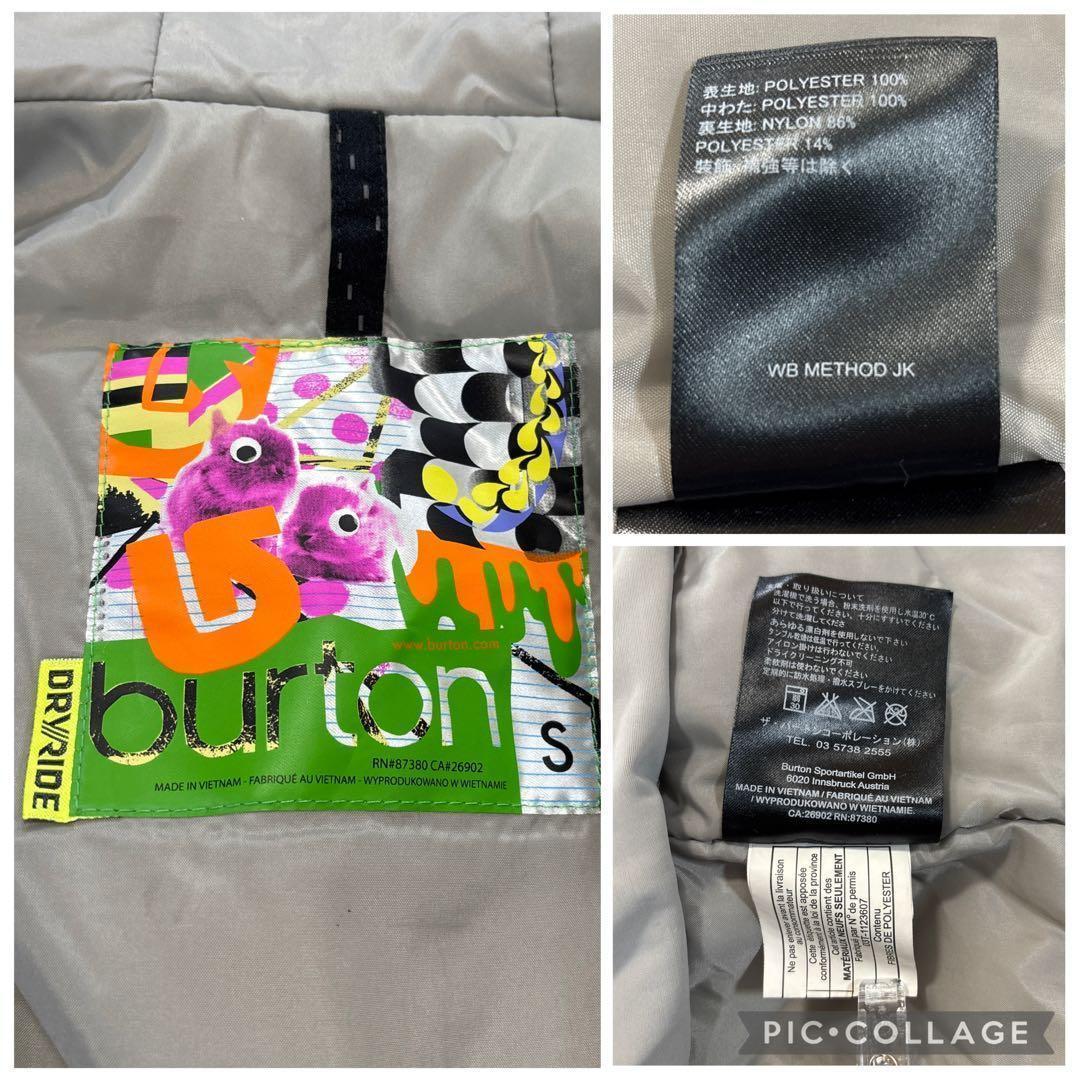 バートン　スノボジャケット　S 花柄　WB METHODJK レディース