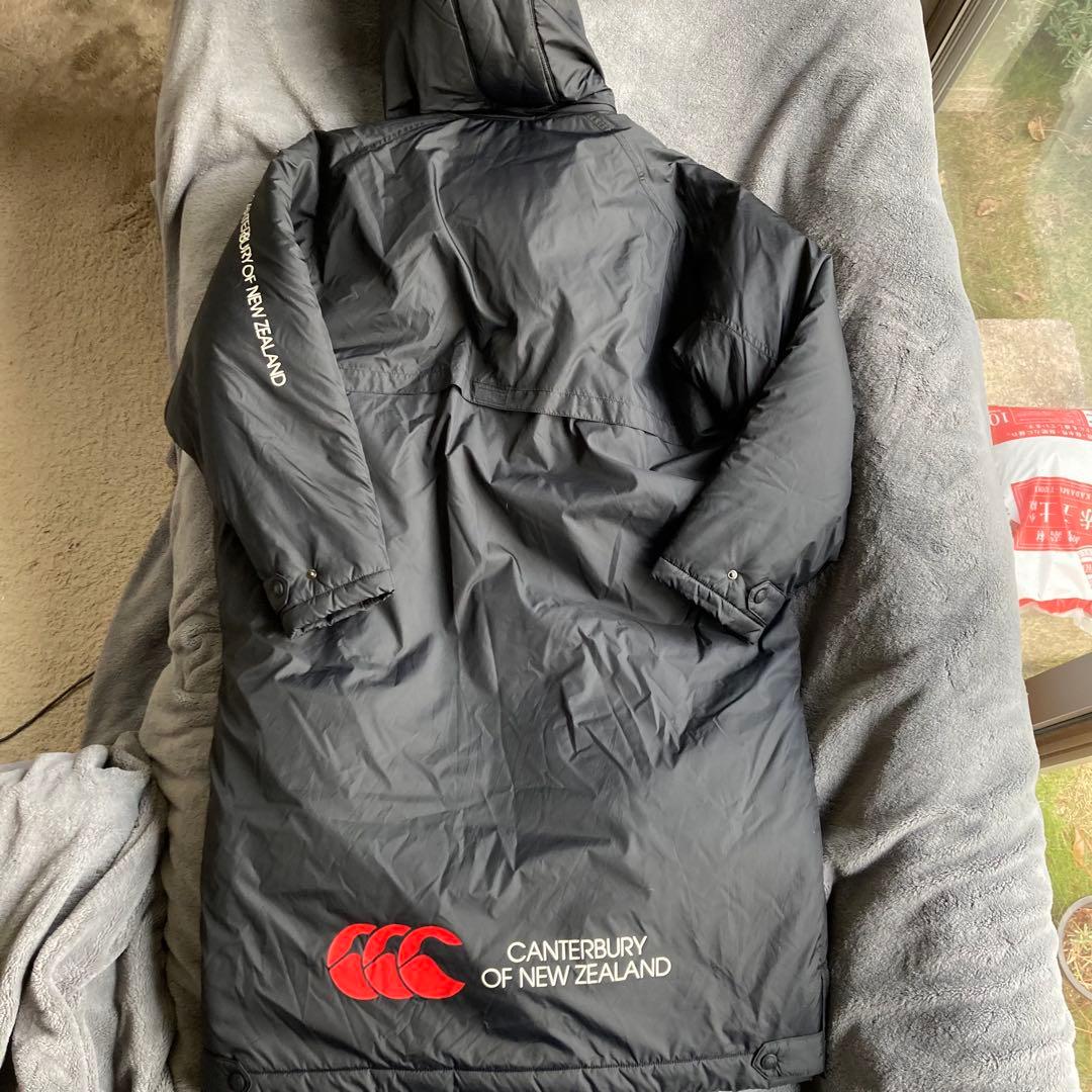 【新品】カンタベリー 2way フード付 ベンチコート 黒　Lサイズ　光電子