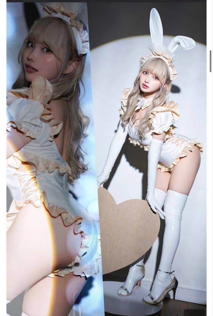 malymoon フレンチメイドバニー ベージュ(白)美品