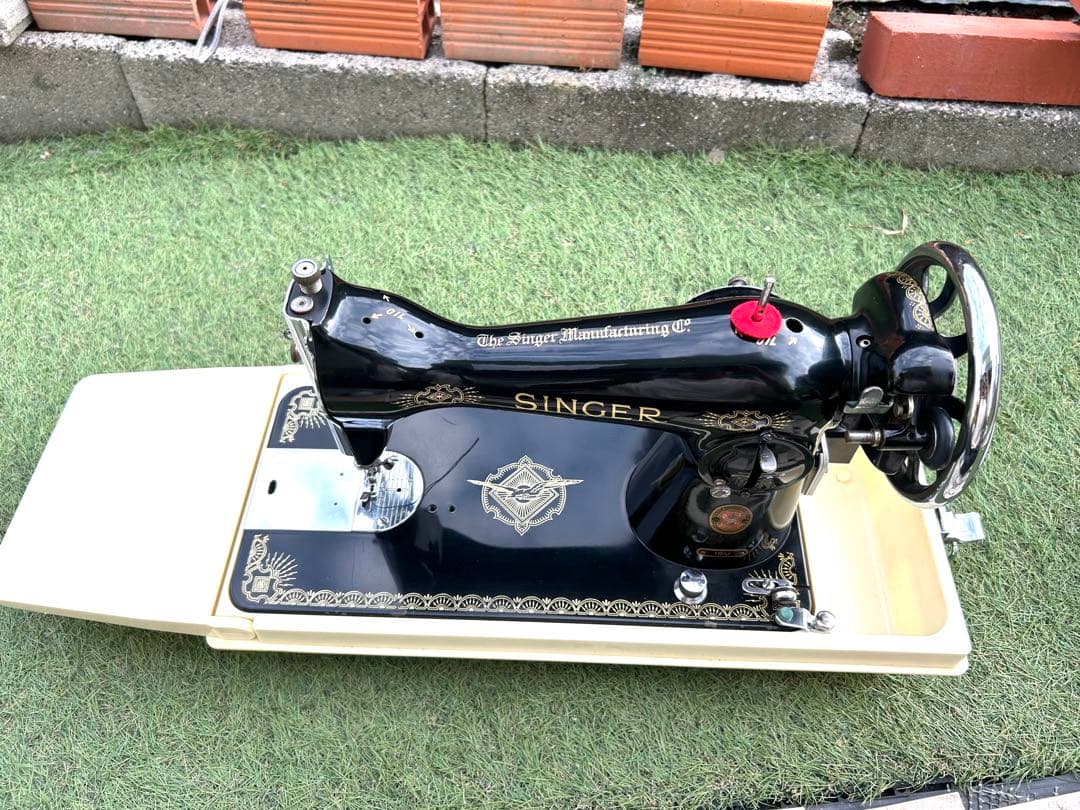 SINGER シンガー　縫えるアンティークミシン　モーター付き