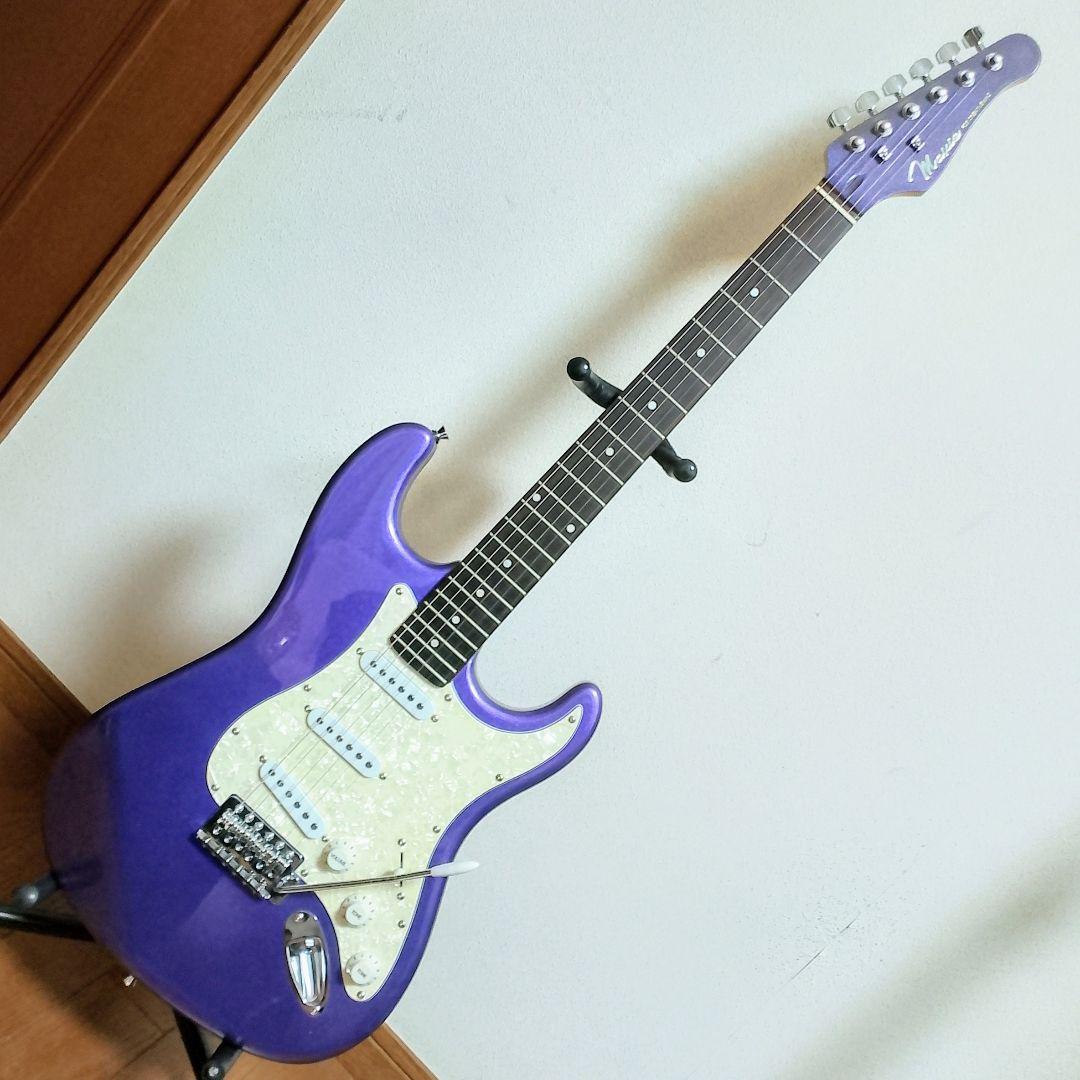 美品　Mavis　ストラトキャスタータイプ　エレキギター　メタリックパープル