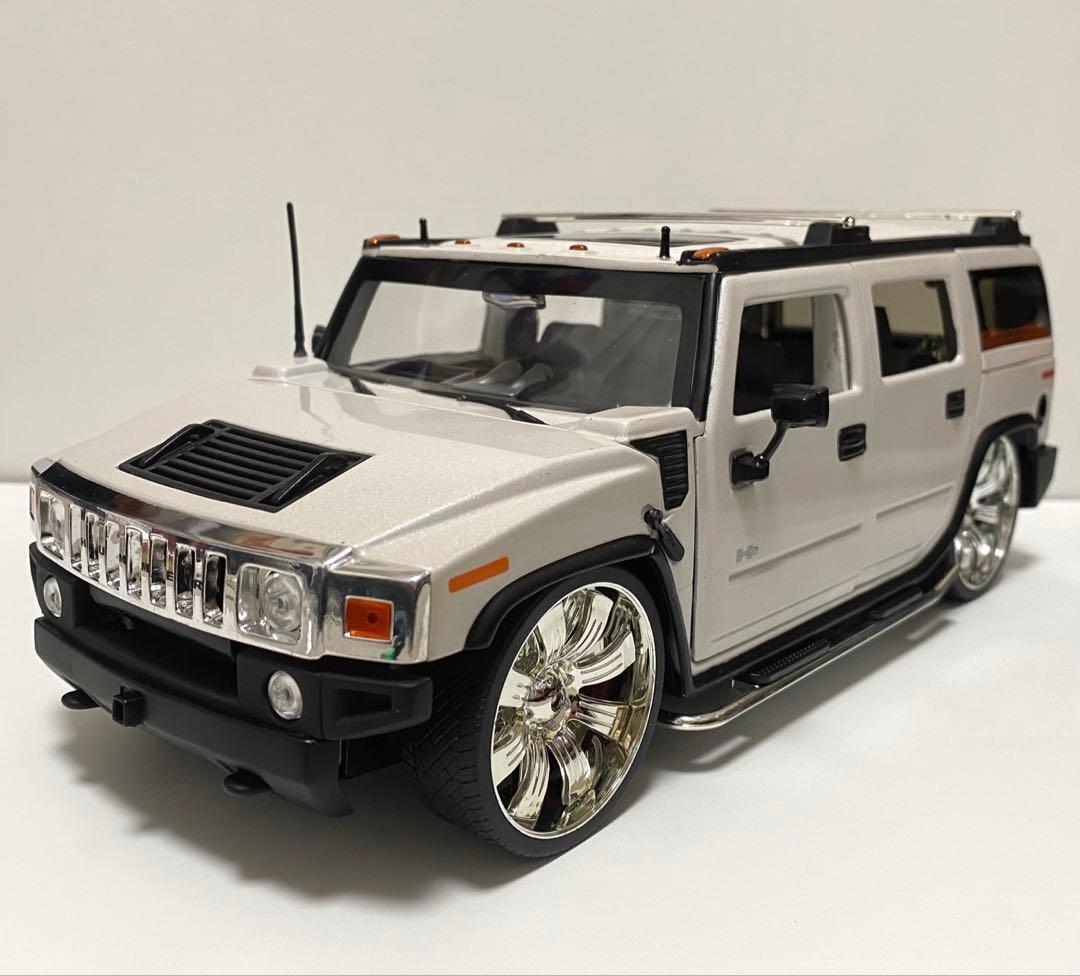 美品　1/18 アメ車　ミニカー　ハマー　H2 DUB スピナーホイール