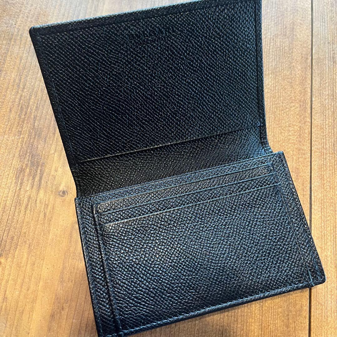 BVLGARI 名刺入れ 黒 レザー