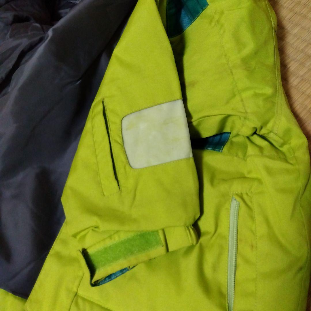 値下：RÉSEÉDA キッズスキーウェア 130サイズ 緑×青チェック オンヨネ