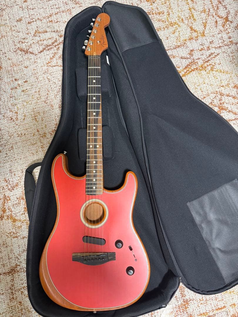 最終値下げ Fender USA アコスタソニック ダコタレッド ギグバッグ付き