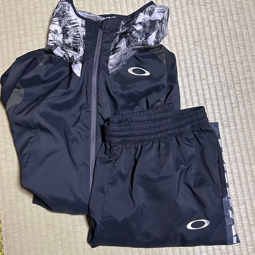 OAKLEY オークリー　ナイロン　ジャージ　上下　セットアップ　ダークグレー