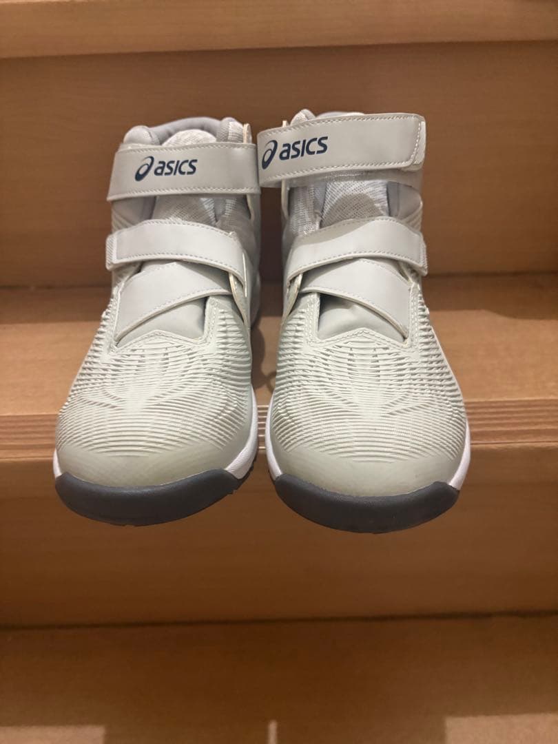 アシックス 安全靴 CP120 020グラシアグレーxホワイト 27cm 未使用