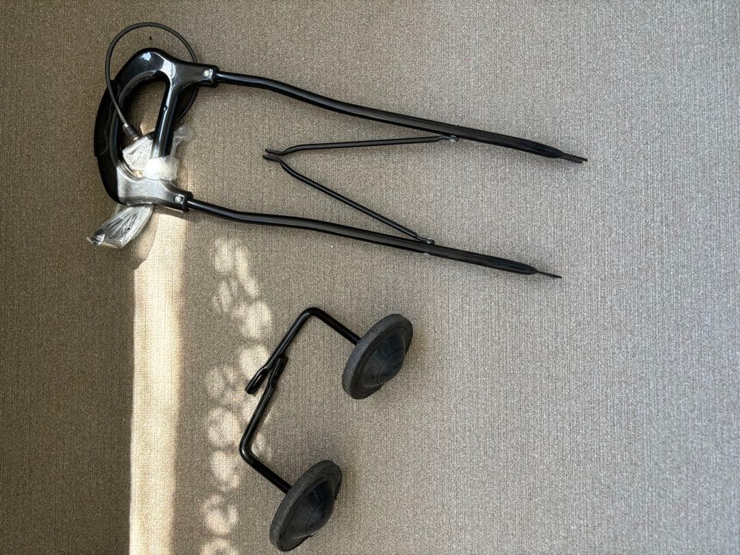 子供用自転車 ブラック the Park補助輪付き