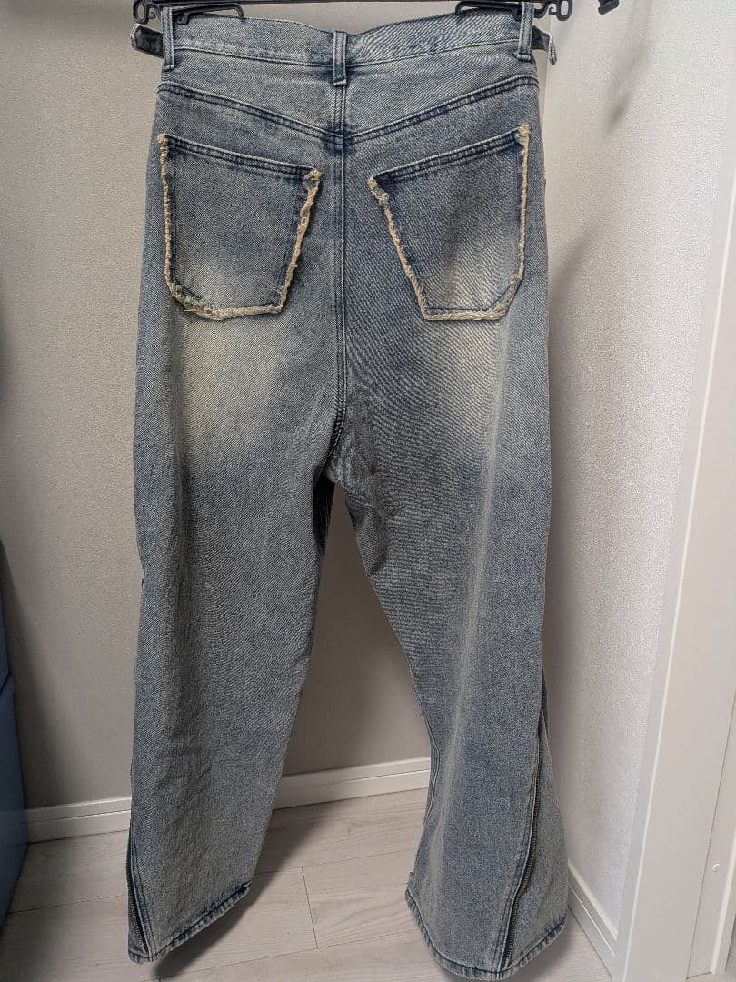 Mサイズ【GRANCY】ZipDesign Buggy DenimPants