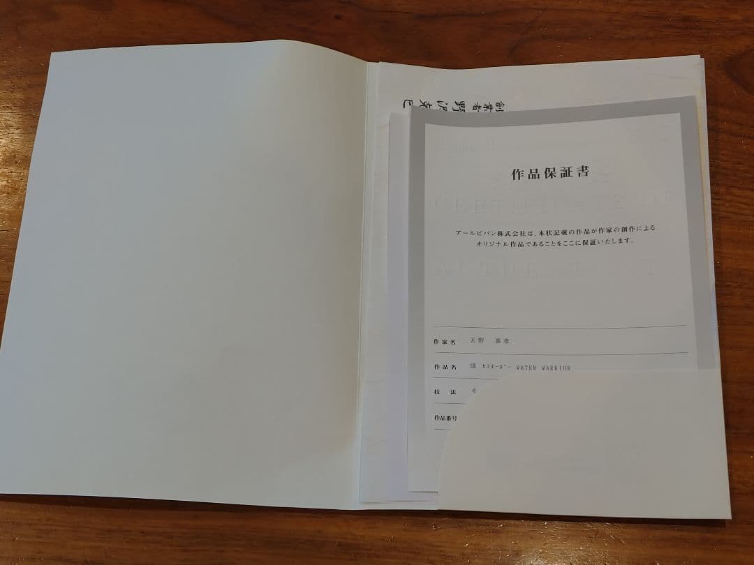 u*1様 天野喜孝 FFX 絵画 WATER WARRIOR 漆 セミオーダー