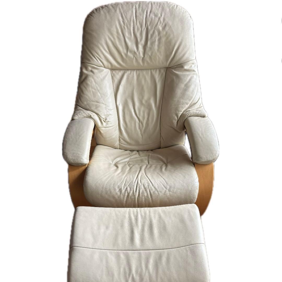 【オットマン】Hjellegjerde イエリアーダ社　本革リクライニングチェア