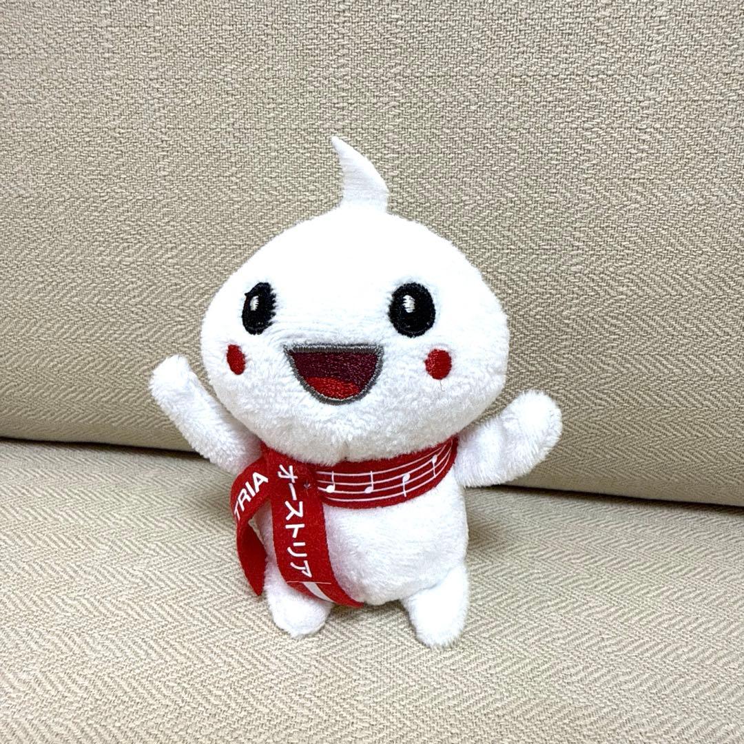 万博　オーストリア　あかしろあか　マスコットキーホルダー