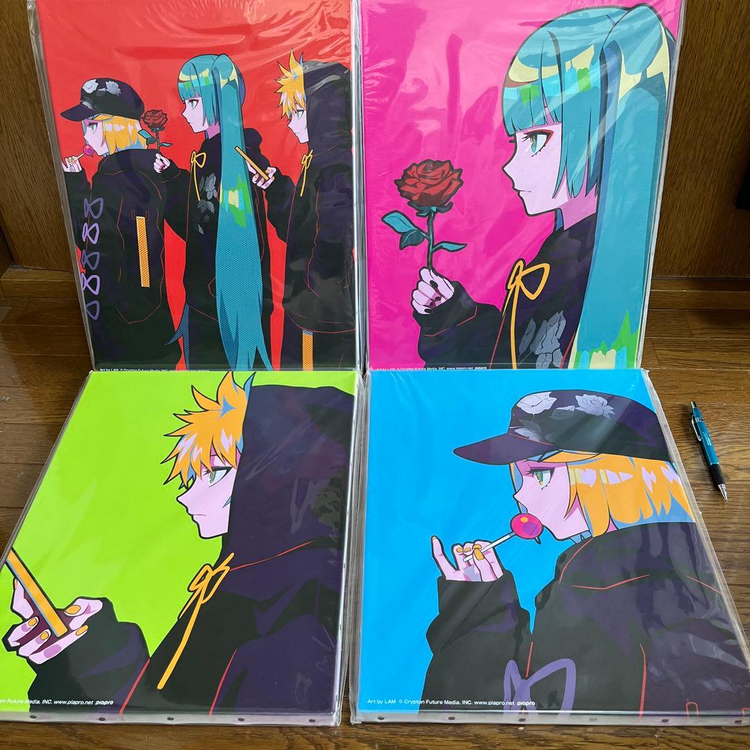 キャンバスアート　VOCALOID 初音ミク✕ドン・キホーテ　鏡音レン　リン