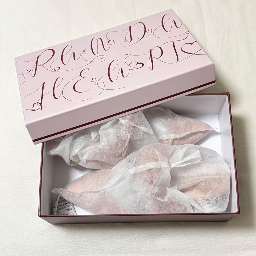 【HEART collection】シアーリボンミュールパンプス 箱あり