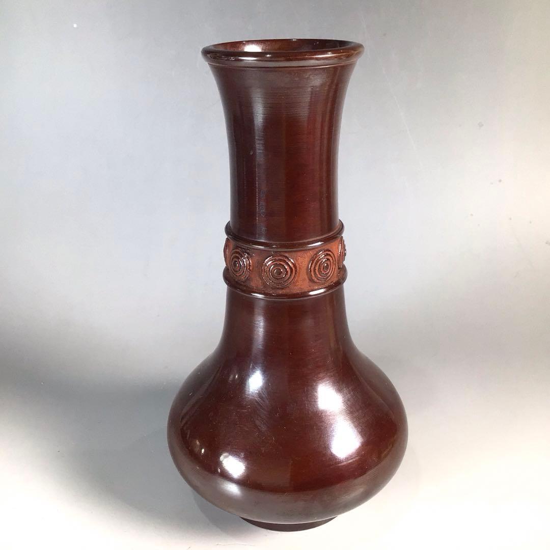 Ｎ９９１　皆具　『金工師　剛章造』『唐銅皆具』『水指　建水　蓋置　杓立』　共箱