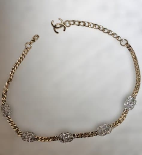 極美品 CHANEL CCマーク チェーンチョーカー ネックレス