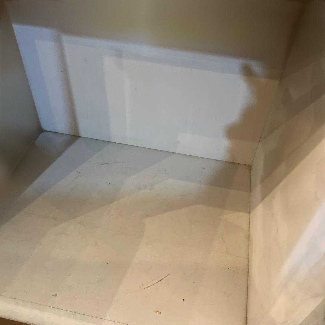 英国ビンテージシャビーグレーホワイトシェルフ