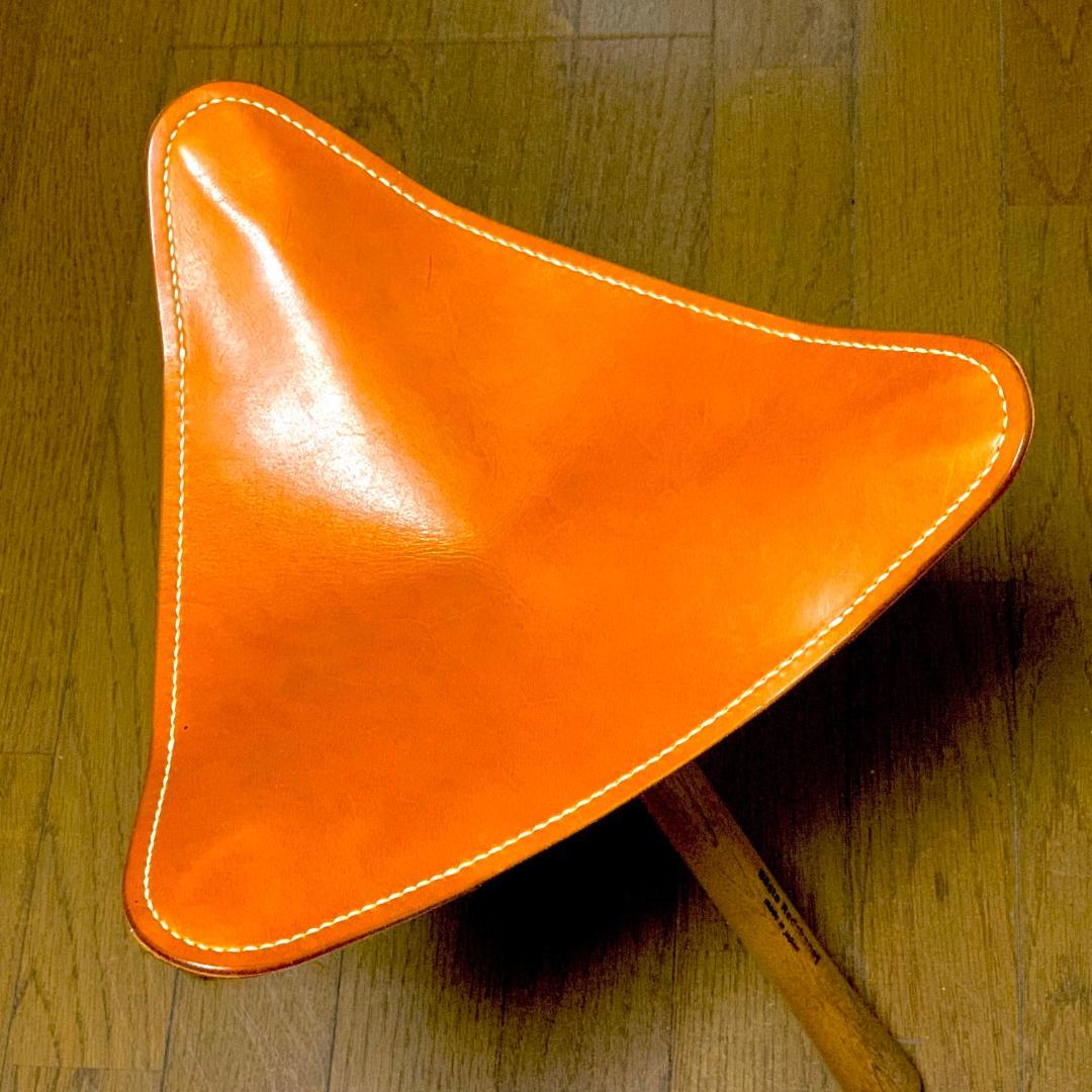 【焚き火チェア】エイジングヌメ basta_redskapet キャメル 中古