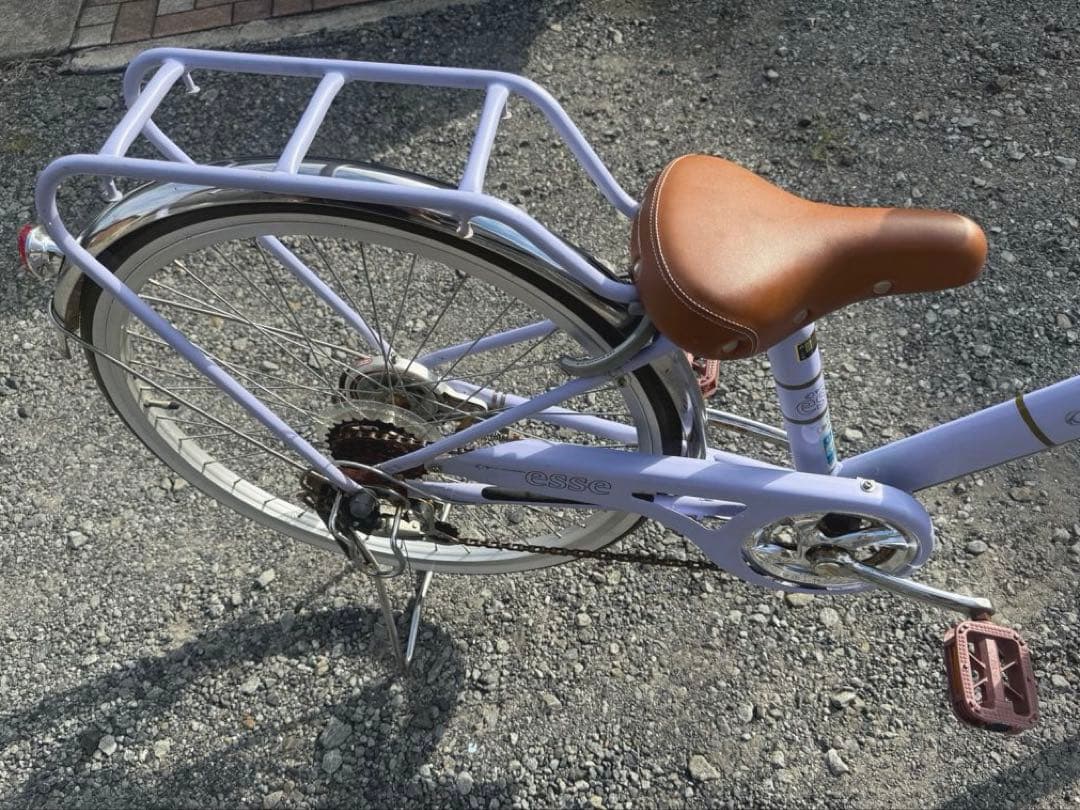 エッセFX 子供用自転車 24インチ　マカロンラベンダー
