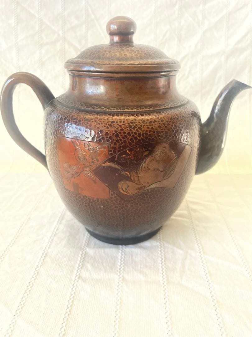 【名品】玉川堂 鎚起銅器 急須 銅製 伝統工芸 刻印あり