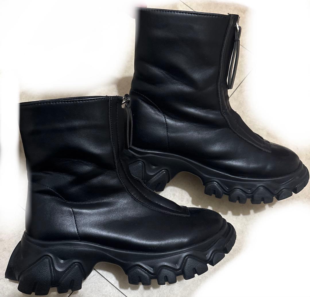 Knuthmarf unique sole boots ショートブーツ　黒 24
