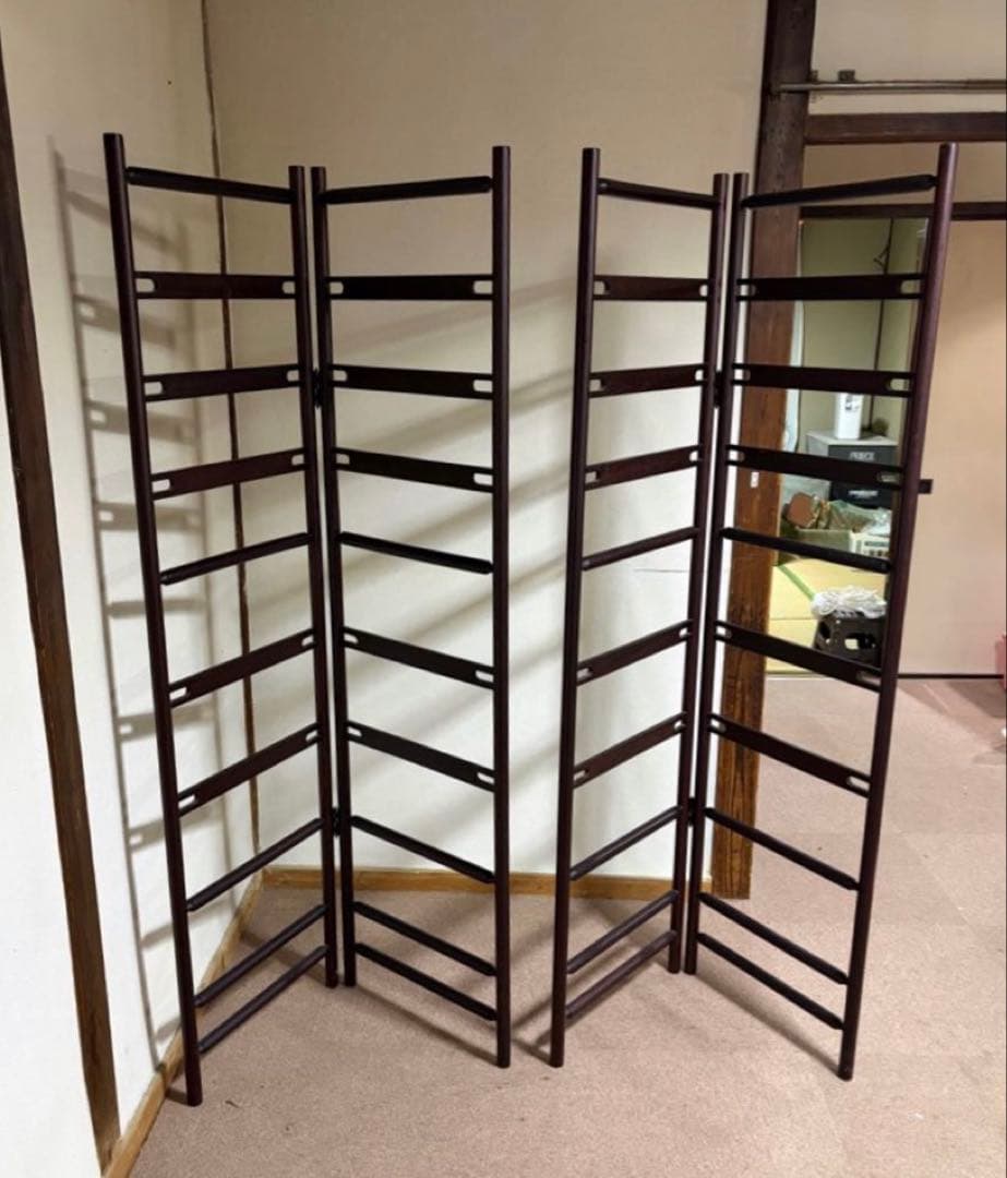 衣桁 着物掛け 洋服掛け ハンガーラック 木製 折り畳み レトロ レトロ 2個