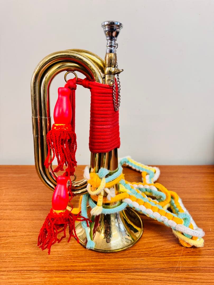 浜松まつり用 マックストーン 信号ラッパ 真鍮 装飾コード付