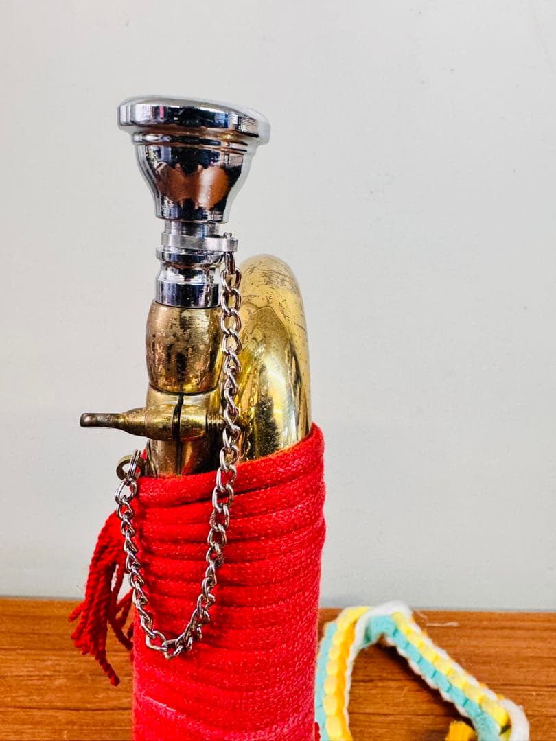 浜松まつり用 マックストーン 信号ラッパ 真鍮 装飾コード付