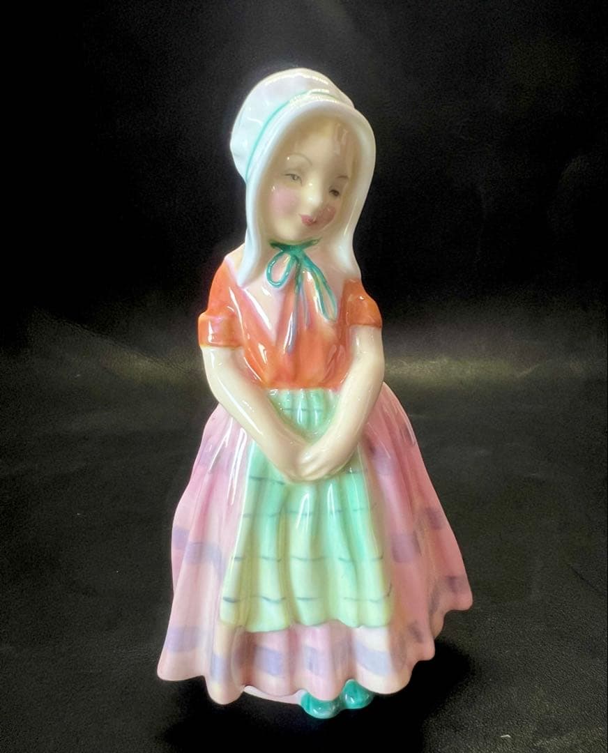 少女の陶器フィギュア アンティーク風