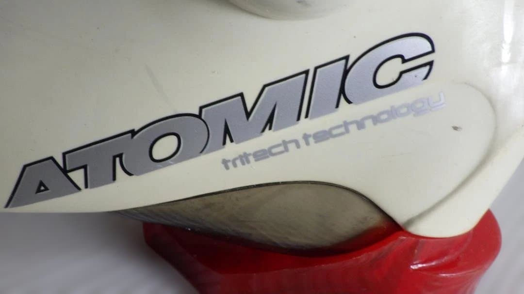 961/Atomic アトミック　レコ　スキー ブーツ 赤/白RECCO24ｃｍ