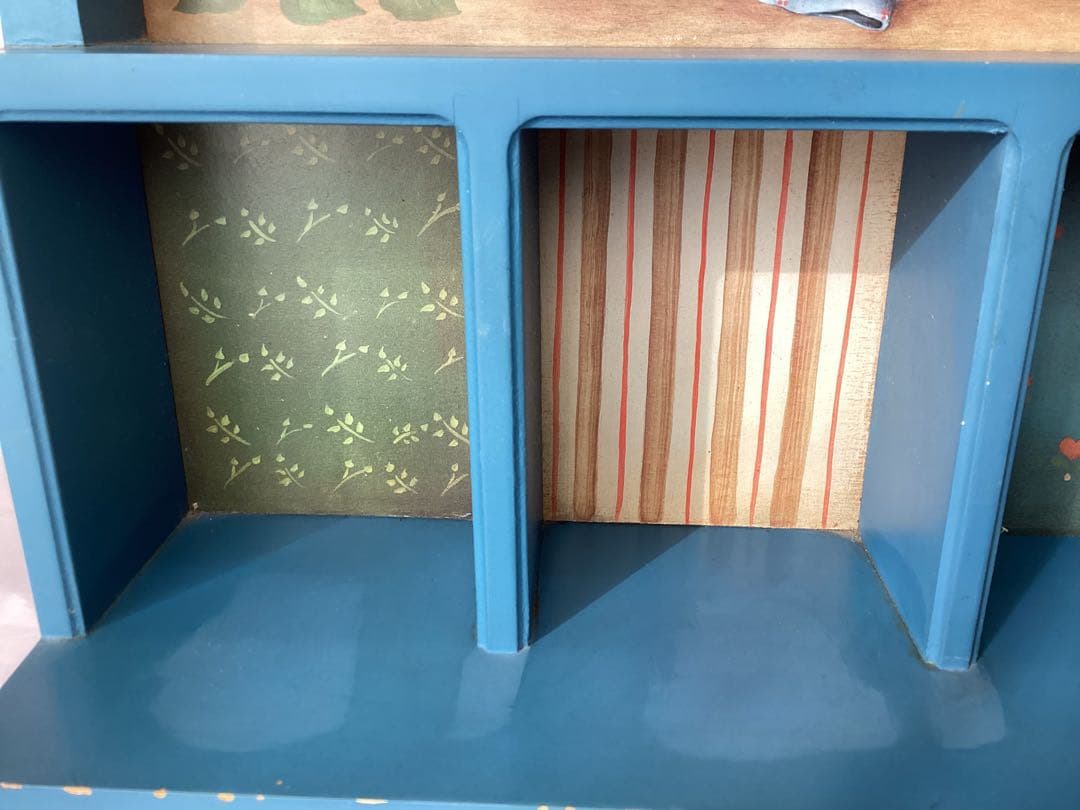 ラガディ・アン&アンディ　カントリー雑貨　収納棚　アンティーク　トールペイント風