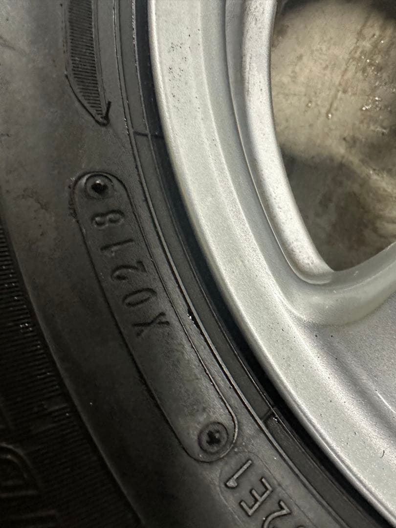 送料無料　145/80R13 日産モコから取外　純正アルミセット