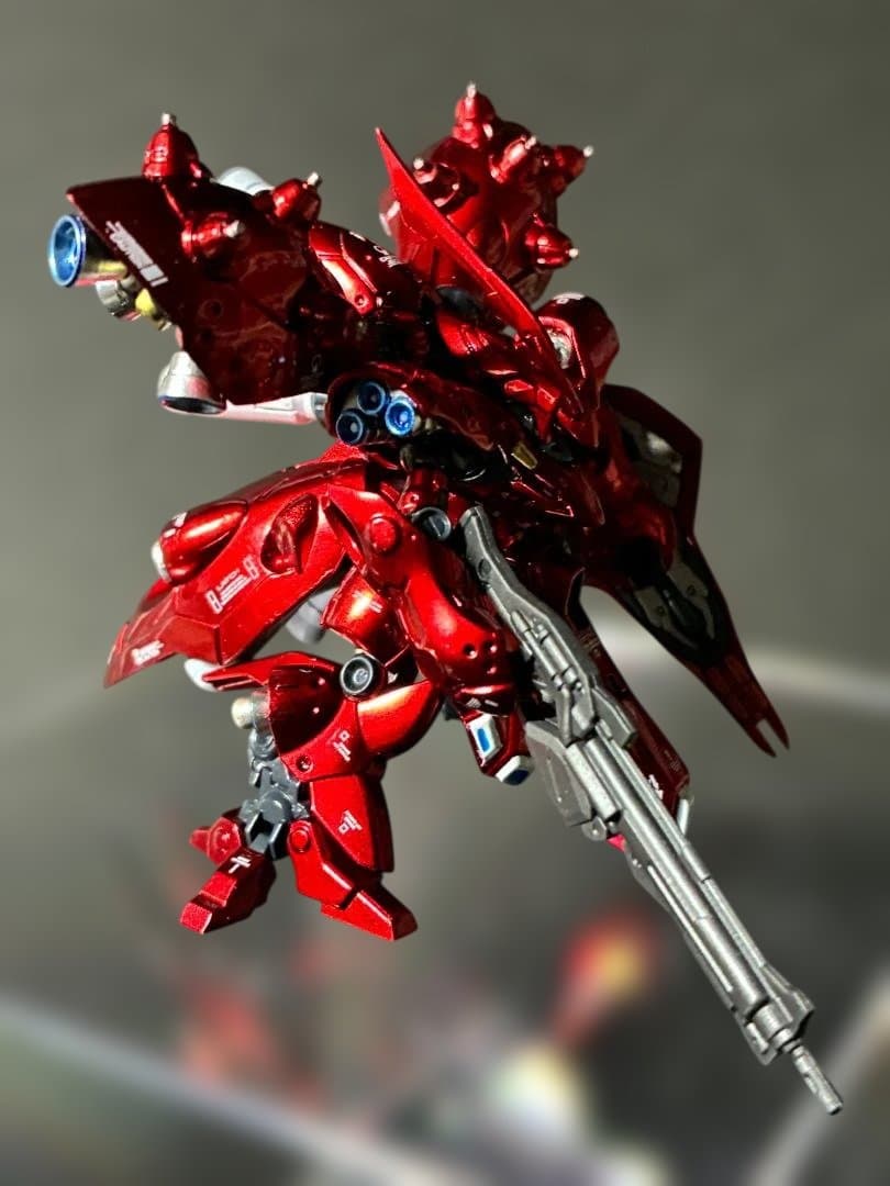 ガンダム アーティファクト 第一弾 ナイチンゲール　全塗装 　クリアケース付き