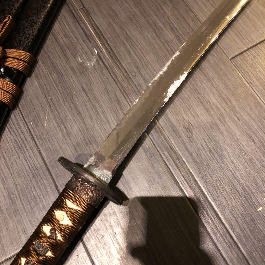 本格模造刀　居合刀　 セット　太刀　脇差　大小セット　茶拵え