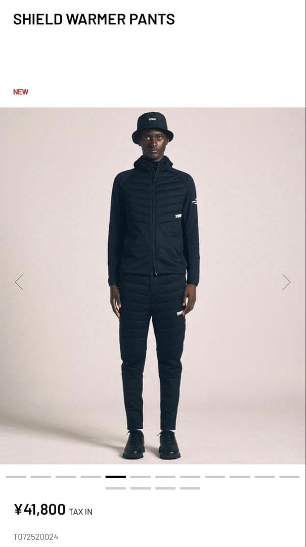 TFW49 SHIFLD WARMER PANTS サイズM 黒　サンプル品