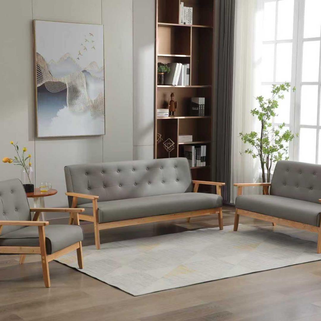 【新品】1人掛けソファ PVC人工皮革 コンパクト