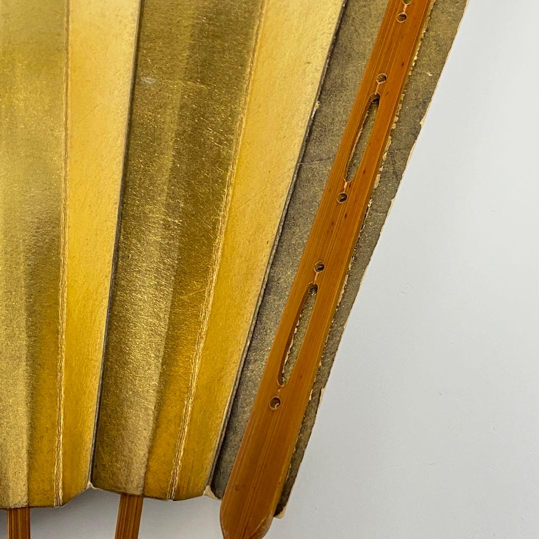 【52】舞扇子 十松屋福井扇鋪 紙箱付 金 銀 満月 三日月 月