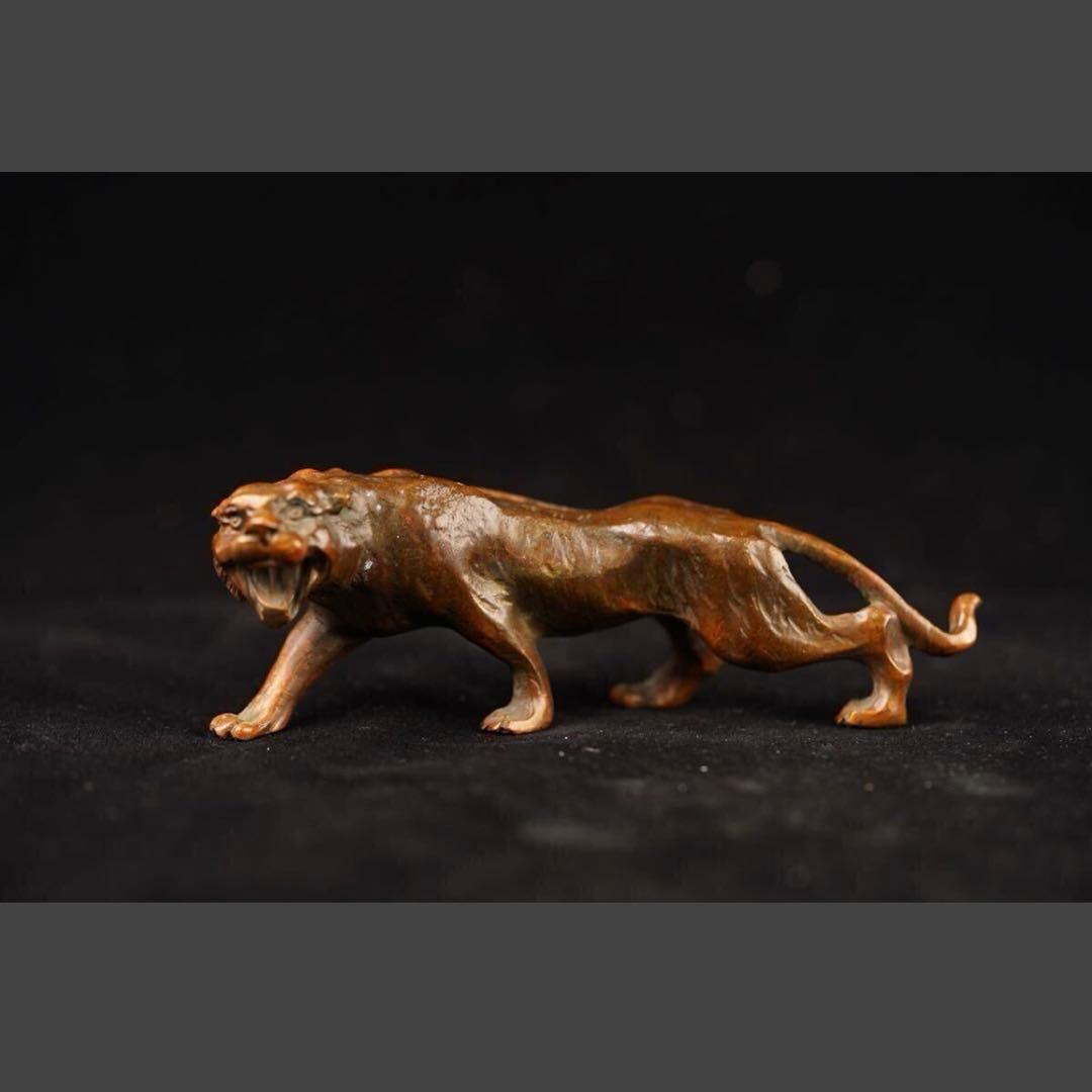 中国 古美術 瑞獣 置物 トラ