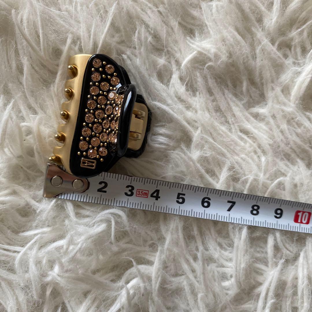 acca ヘアクリップ　S ブラック　ロゴ入り