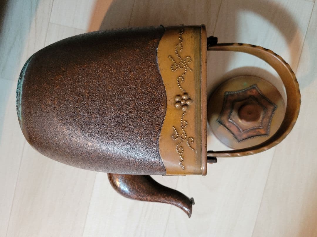 アンティーク　　レトロ銅茶釜