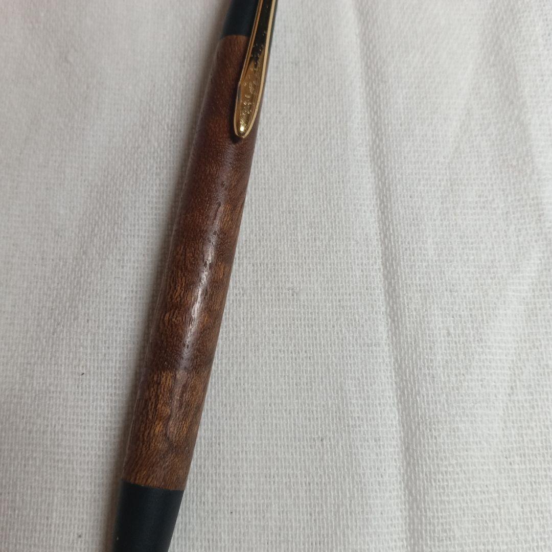 野原工芸　玉杢欅　スリムボールペン