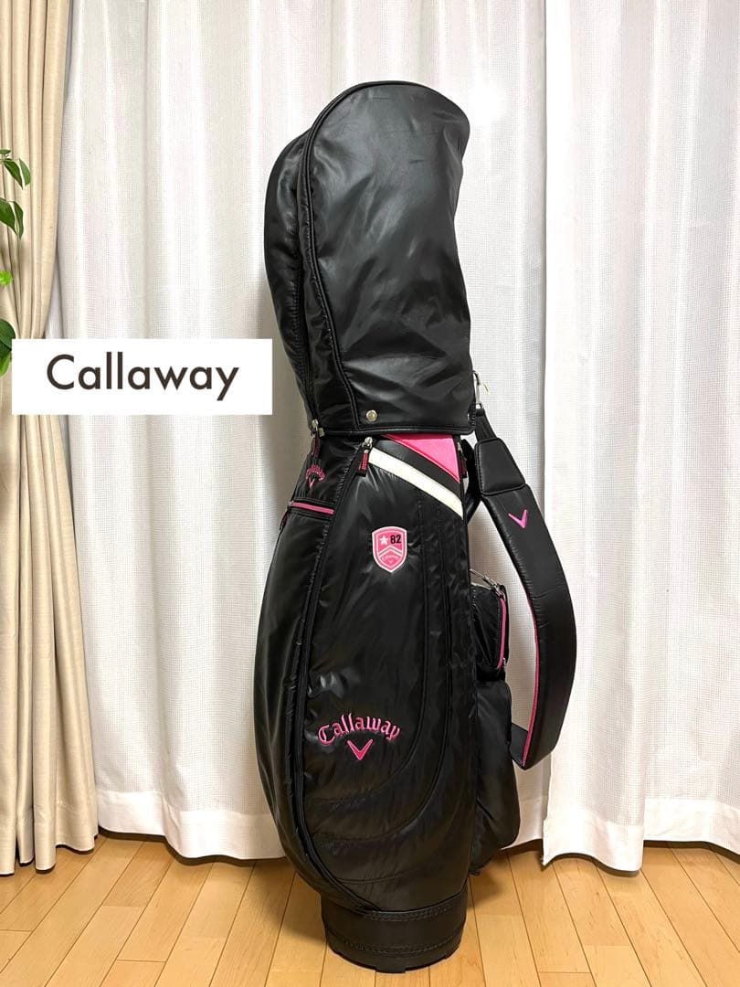 Callaway キャロウェイ ゴルフ キャディバッグ 黒 ピンク レディース