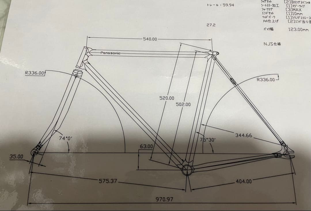 Panasonic ピストフレーム NJS