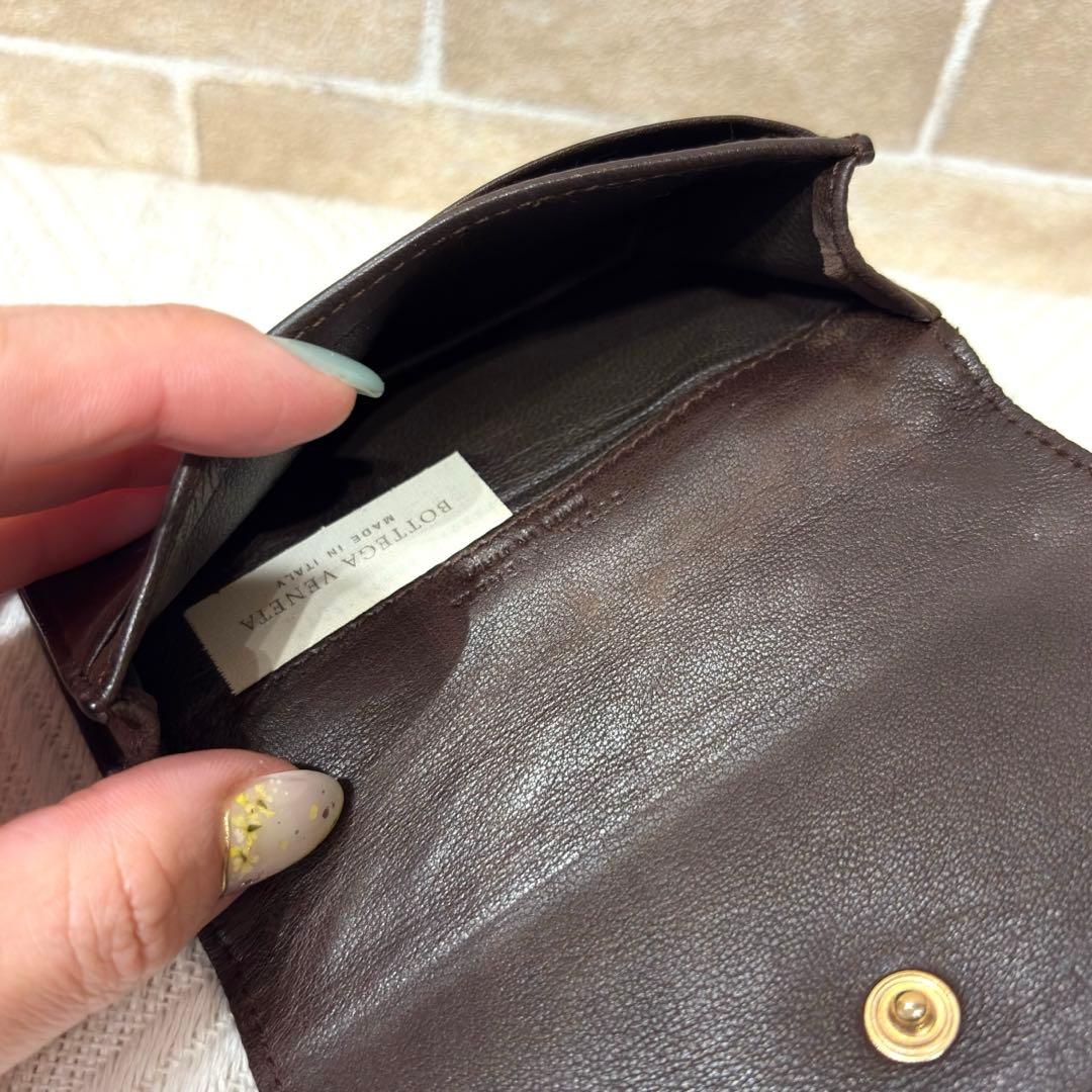 ボッテガヴェネタ イントレチャート ブラウン 名刺入れ【60】