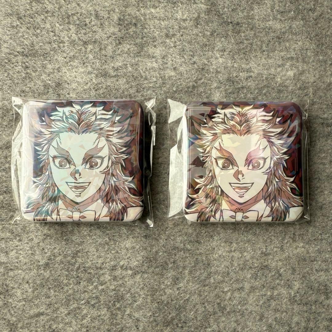 鬼滅の刃　モクテル　ロト　第ニ弾　煉獄杏寿郎　缶バッジ　グリッター缶バッジ