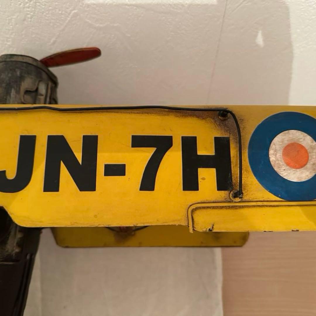 ブリキのおもちゃ 飛行機 複葉機 JN-7H