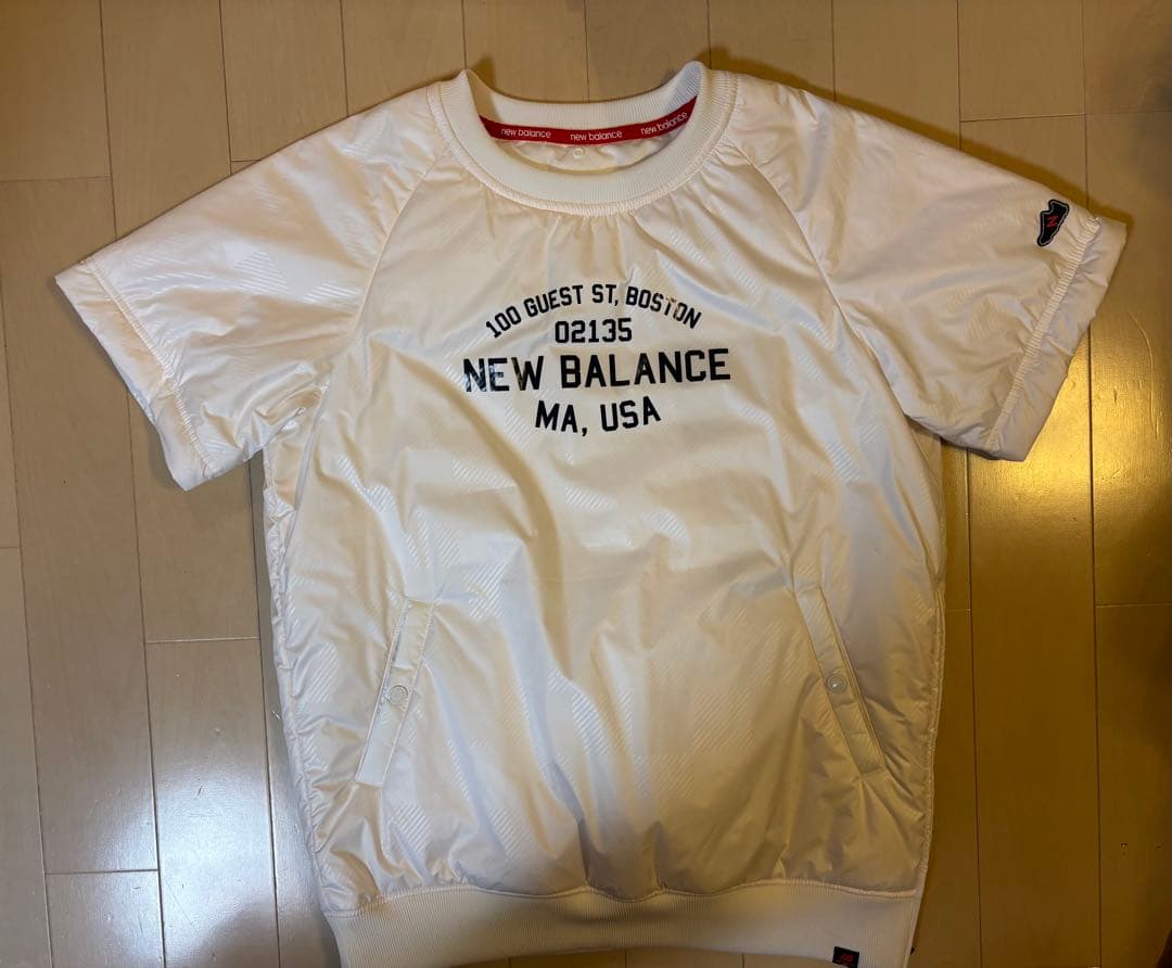 ★週末限定値下★ニューバランスゴルフ 2way 中綿 スニード ジャケ白サイズ6